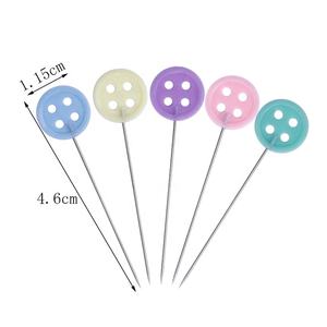 RTS 100 pièces boutons en plastique de couleurs assorties broche <span class=keywords><strong>à</strong></span> <span class=keywords><strong>tête</strong></span> <span class=keywords><strong>plate</strong></span> - Product Image 4