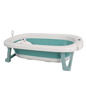 Ensemble <span class=keywords><strong>de</strong></span> bain pour nouveau-né en polypropylène sûr avec affichage <span class=keywords><strong>de</strong></span> température pour un rangement compact et la commodité du bébé - Product Image 1