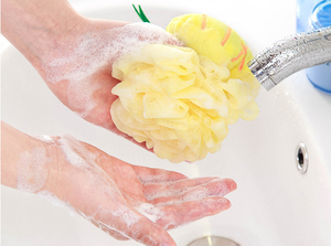 Spugna Luffa per Bagno e Doccia per Bambini, Non Tossica, Delicata sulla Pelle, Guanto da Bagno in Spugna PE Esfoliante, Migliora la Salute della Pelle - Product Image 3