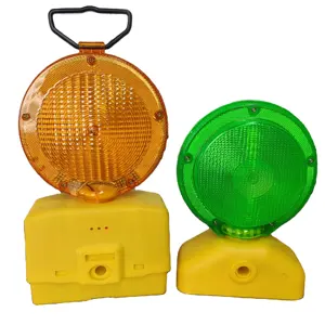 20 năm nhà sản xuất giao thông chướng ngại vật xây dựng ánh sáng màu vàng xây dựng trang web pin đèn