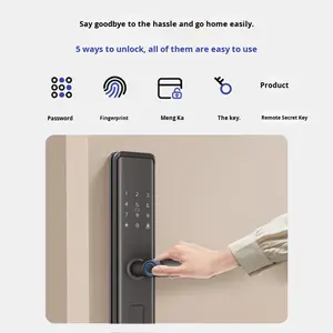 गर्म त्वरित अनलॉक स्मार्ट फिंगरप्रिंट दरवाजा लॉक एंटी-चोरी दरवाजा पासवर्ड लॉक एंटी-चोरी डोर पासवर्ड लॉक अर्ध-स्वचालित मॉडल घरेलू सुरक्षा के लिए - Product Image 4