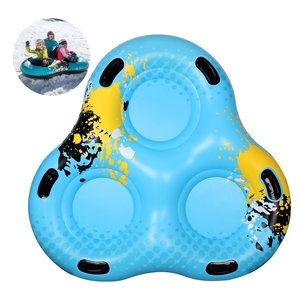 Sports d'hiver amusants, tube à neige gonflable en PVC pour 3 personnes, <span class=keywords><strong>luge</strong></span> Fireball - Product Image 4