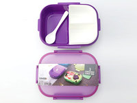 M01 Enkellaags Kinderen Studenten Plastic Ecologisch Stapelbare Lunchbox Waterfles Set Magnetronbestendig Verwarmbaar Bento Salade