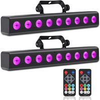 Barre de lumière LED RGBW 4-en-1 50W pour scène, télécommande, activation sonore, DMX512, pour mariage, église, discothèque, club, éclairage d'événements