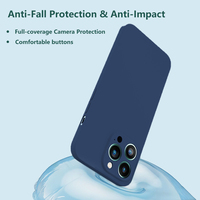 Coque de téléphone en silicone TPU de couleur unie personnalisée pour Apple pour iPhone 16 15 14 13 Pro Max, logo original, coques de téléphone portable