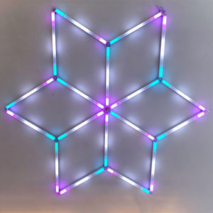 Lampe professionnelle hexagonale à changement de couleur, style tunnel lumineux, RGB, pour lavage de voitures, éclairage de garage, plafond d'atelier, éclairage de detailing - Product Image 5