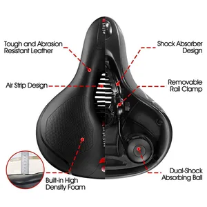 Built-in High Density Foam Bicycle Seat Cover Cheap Price Comfortable Waterproof Bike Saddle