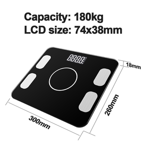 Giá tốt nhất supplier180kg BMI Analyzer bé chế độ điện tử kỹ thuật số phòng tắm có trọng lượng quy mô cơ thể chất béo thông minh trọng lượng Quy mô ứng dụng - Product Image 6