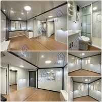 Casa Prefabricada Expandible en Contenedor de 20 Pies, con Piso de MGO Incombustible, 39 m², 1, 2, 3 o 4 Dormitorios, Casa Móvil Impermeable Tipo Cabaña