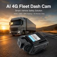 Cámara de Video para Vehículo 2K de 3 Canales, 4G LTE, GPS, IA, Grabadora de Seguridad para Coche, DVR para Auto, Dashcam