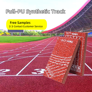 Piste de course en caoutchouc de 400 m pour écoles en plein air, matériau de liaison en polyuréthane, absorption des chocs supérieure, piste entièrement en PU pour stade - Product Image 3