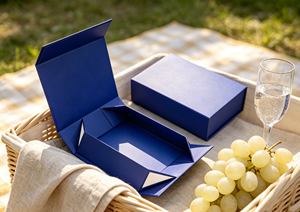 Eco-Friendly High-End Klein Blue Foldable <b>Magnetic</b> <b>Gift</b> <b>Box</b> Four-Color Printing Made Thick Colored Rigid Cardboard Integrated - Product Image 4