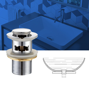 Phong cách mới tắm cống sàn vòi hoa sen nước thải drainer Pop Up chất thải Brass lưu vực cống với overflow - Product Image 4