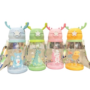 Tasse mignonne en <span class=keywords><strong>plastique</strong></span> en gros produits uniques dessin animé Kawaii pour l'<span class=keywords><strong>école</strong></span>/enfants bouteille d'eau personnalisée bois grande capacité - Product Image 1