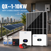 Kit de panneaux solaires domestiques DIY QX--1-10KW 1KW 5KW 10KW Système hybride avec stockage de batterie lithium-ion pour maison résidentielle