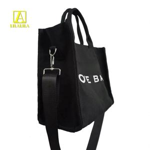 Custom Shopping Cotton <b>Canvas</b> Women'S <b>Tote</b> Bags Travel Luxury With Logo for Printing Shoulder Bag - Product Image 3