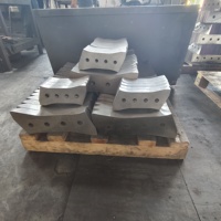 Lame de ciseaux industriels en acier allié pour machine à découper les ferrailles, résistante à l'usure, service de découpe sur mesure