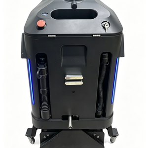 Robot de nettoyage de tapis à vapeur haute température, conception à double réservoir d'eau, grande capacité, appareil de nettoyage de sols commercial - Product Image 5