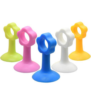 Anti Collision Silicone Door Stopper No <b>Drilling</b> Required For Door Handle Bathroom Use 5 Colors Available - Product Image 2