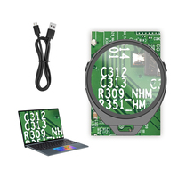 Loupe électronique ronde avec lumière UV, autonomie de 750 mAh, pour la vérification et la classification des cartes à collectionner