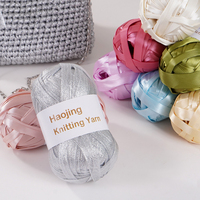 Dimuni Sunset Gradient Yarn 100% Polyester Spun Open End/OE High Tenacity Glitter Knitting Wool Dyed Pattern