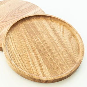 Juego de 3 Bandejas de Madera Esmaltadas, Hechas a Mano, Ecológicas, Personalizables y Elegantes para Uso en Restaurantes y Hoteles - Product Image 1