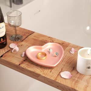 Moldes de Goma <span class=keywords><strong>NICOLE</strong></span> Classic Heart Tray para Bandejas de Concreto, Cemento y Yeso, Decoración de Escritorio Hecha a Mano, No Tóxica, Resistente al Calor - Product Image 5