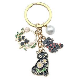 Porte-clés en alliage émaillé avec motif de chat porte-bonheur de dessin animé Sailor Moon pour sac - Product Image 6