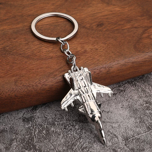 Porte-clés en métal personnalisés avec logo, fabrication en gros, porte-clés en métal moulé sous pression 2D 3D émaillé en forme d'avion pour cadeaux souvenirs - Product Image 3