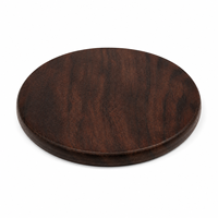 Sous-verres ronds en bois de noyer de 8,8 cm, 100 pièces, qualité supérieure, vierges pour gravure laser personnalisée, pour clubs de whisky et détaillants de cadeaux de luxe