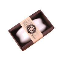 Savon Artisanal Purifiant en Profondeur au Charbon de Bambou et Lait de Chèvre pour l'Équilibre du Sébum, Exfoliant Visage et Corps, Contrôle du Sébum