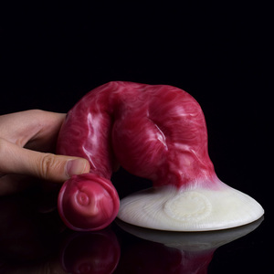 FAAK Hellfire nodo del cane Dildo per gli uomini donne masturbazione morbido cazzo con forte ventosa goccia di spedizione giocattoli sessuali - Product Image 5