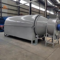 Sécheuse industrielle automatique fiable en acier inoxydable pour céréales, aliments pour animaux, sciure de bois, sable, boue, poudre avec circulation d'air chaud