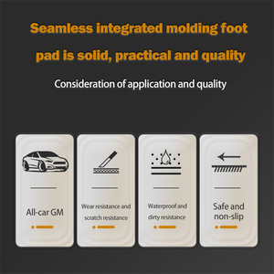 การออกแบบล่าสุดการคุ้มครองสิ่งแวดล้อมที่กําหนดเองกันน้ําทนทานหนังกันลื่นพรมปูพื้นรถยนต์สําหรับ BYD Auto Foot <span class=keywords><strong>Pad</strong></span> - Product Image 6