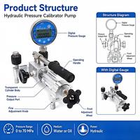 High Precision Portable Hydraulic Pressure Calibration Pump 0-70mpa Used Pressure Gauge Power Pressure Measuring Instrument