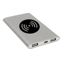Nouveaux produits Mini petit voyage de haute qualité Portable 5W sans fil batterie externe 4000/8000mAh double Ports USB chargeur d'affichage de lampe