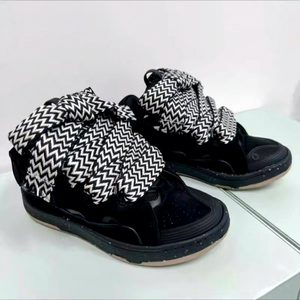 Zapatos para Caminar de Cuero Genuino de Alta Calidad 2026, Cómodos, con Cordones, para Hombre y Mujer, para Todas las Temporadas, Suela de Goma, Forro de Algodón - Product Image 1