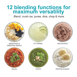 WINNING STAR ST-5377 <span class=keywords><strong>Blender</strong></span> professionnel 800 Watts 3 fonctions <span class=keywords><strong>pour</strong></span> smoothies, boissons glacées, crème glacée avec 6 lames - Product Image 4