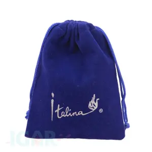 Washed Velvet Pouch Jewelry Packaging Bag Cosmetic Storage Wedding Party Gift Soft Cloth Drawstring Bags Custom Logo Print