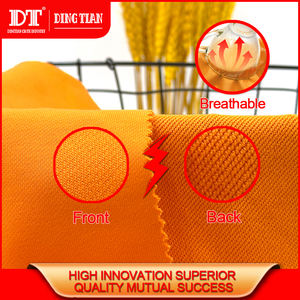 Tissu <span class=keywords><strong>jacquard</strong></span> sergé DINGTIAN CVC en coton peigné 85% et polyester 15%, 360 g/m², respirant, teint uni pour sweat-shirt lourd - Product Image 3