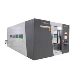 Máquina de corte a laser tipo fechado, 6KW, 12KW, de alta potência, com fonte de laser Raycus, máquina de corte a laser cnc