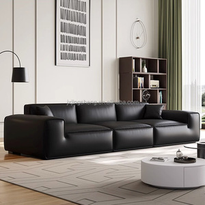 Set di mobili moderni divano italiano minimalista soggiorno divano moderno semplice luce di lusso piccolo divano a fila diritta - Product Image 1