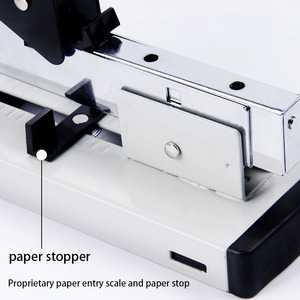 <span class=keywords><strong>Agrafeuse</strong></span> de <span class=keywords><strong>bureau</strong></span> robuste, manuelle, en métal, <span class=keywords><strong>grande</strong></span> capacité, pour documents épais - Product Image 4