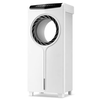 Ventilateur sur pied sans pales de haute qualité, à économie d'énergie, à commande numérique, couleur blanche, pour usage domestique