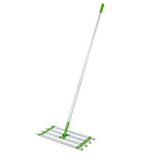 Winslow & Ross atasan tanah penutup gagang panjang aluminium rumput meratakan Rake pasir penyebar - Product Image 3