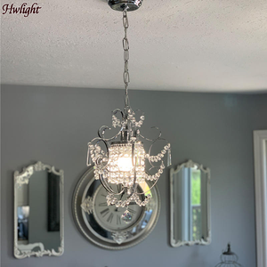 Lustre en cristal de luxe américain, LED créatif à hauteur réglable pour salle à manger, entrée, couloir, bar, lustre d'intérieur - Product Image 2