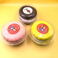 Jouet anti-stress en PU à rebond lent, personnalisable avec logo, en forme de macaron, sandwich ou biscuit réaliste, pour le soulagement du stress, idéal pour l'export.