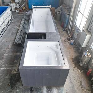 Jacuzzi de Diseño Rectangular de 10 mm de Espesor, Resistente a los Rayos UV, Piscina Fría para Niños, Piscina Elevada de Fibra de Vidrio - Product Image 5