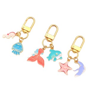 Nuova Serie Marina Transfrontaliera: Portachiavi con Stella Marina, Tartaruga e Sirena con Effetto Gocciolante, Ciondolo per Zaino e Auto - Product Image 2