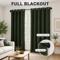 Tringle à rideaux moderne en fer noir robuste de 25 mm, télescopique et réglable, avec supports